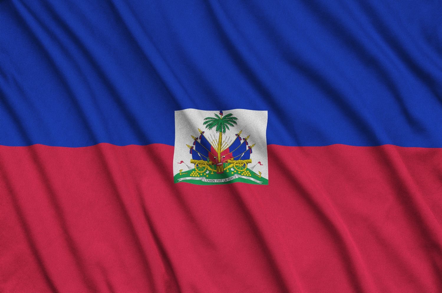 Beautifully waving star and striped American flag